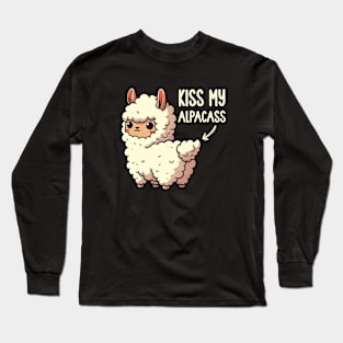 Kiss my alpacass Long Sleeve T-Shirt